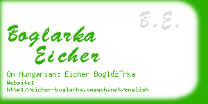 boglarka eicher business card